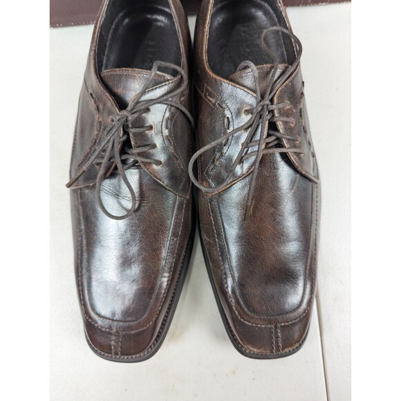Florsheim Oxford Shoes Men\'s 8 3E Brown Leather Lace Up Square Toe New (Other) main image 9